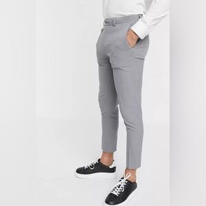 ASOS super skinny cropped smart pants in gray